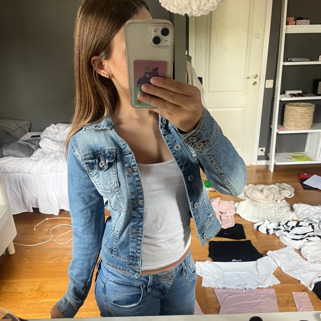 Blå jeansjacka från Detroit by lindex