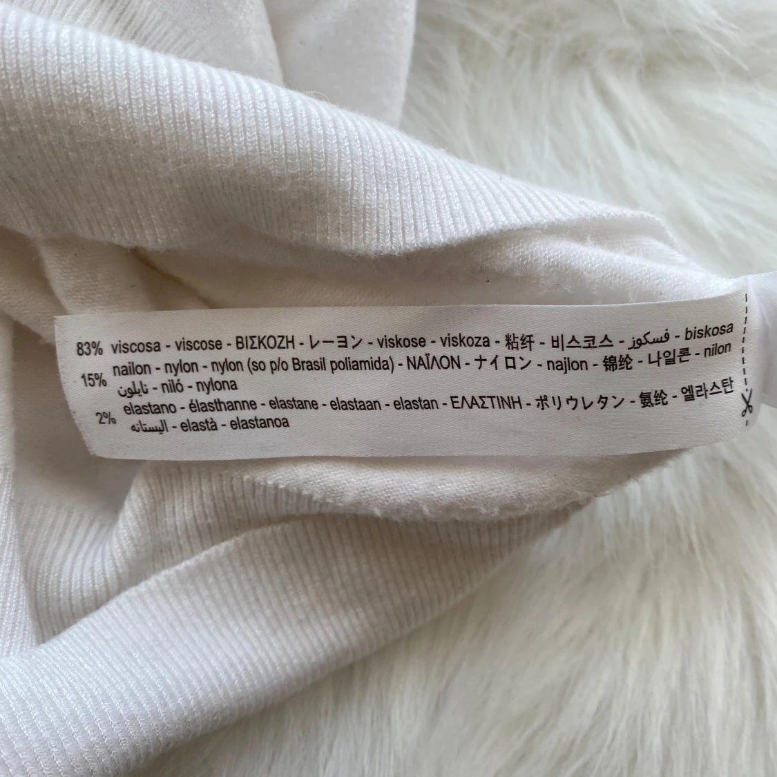 Vit kortärmad topp från Zara - 3