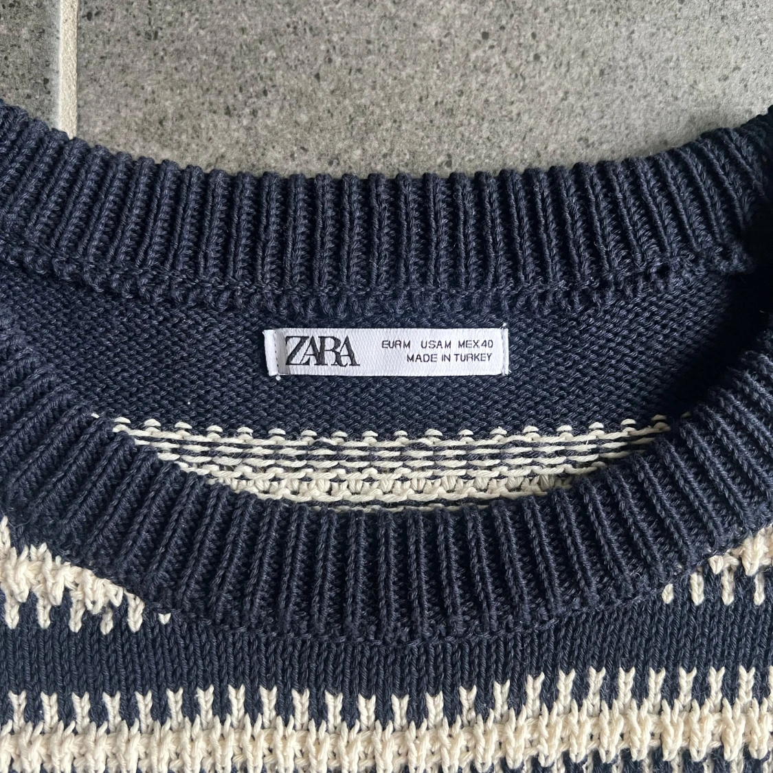 Randig stickad tröja från Zara - 2