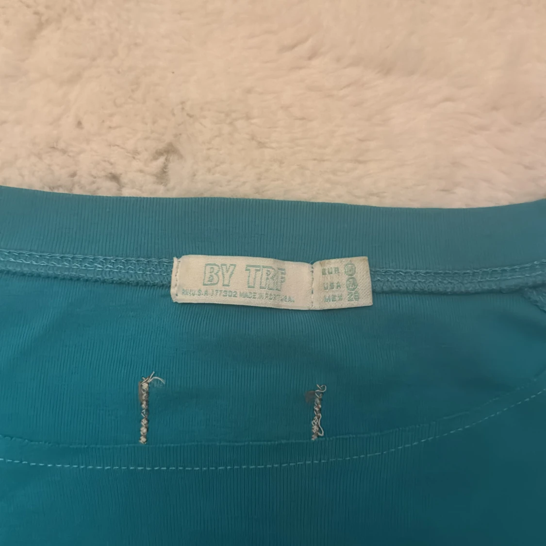 Turkos långärmad topp BY TRF - 2