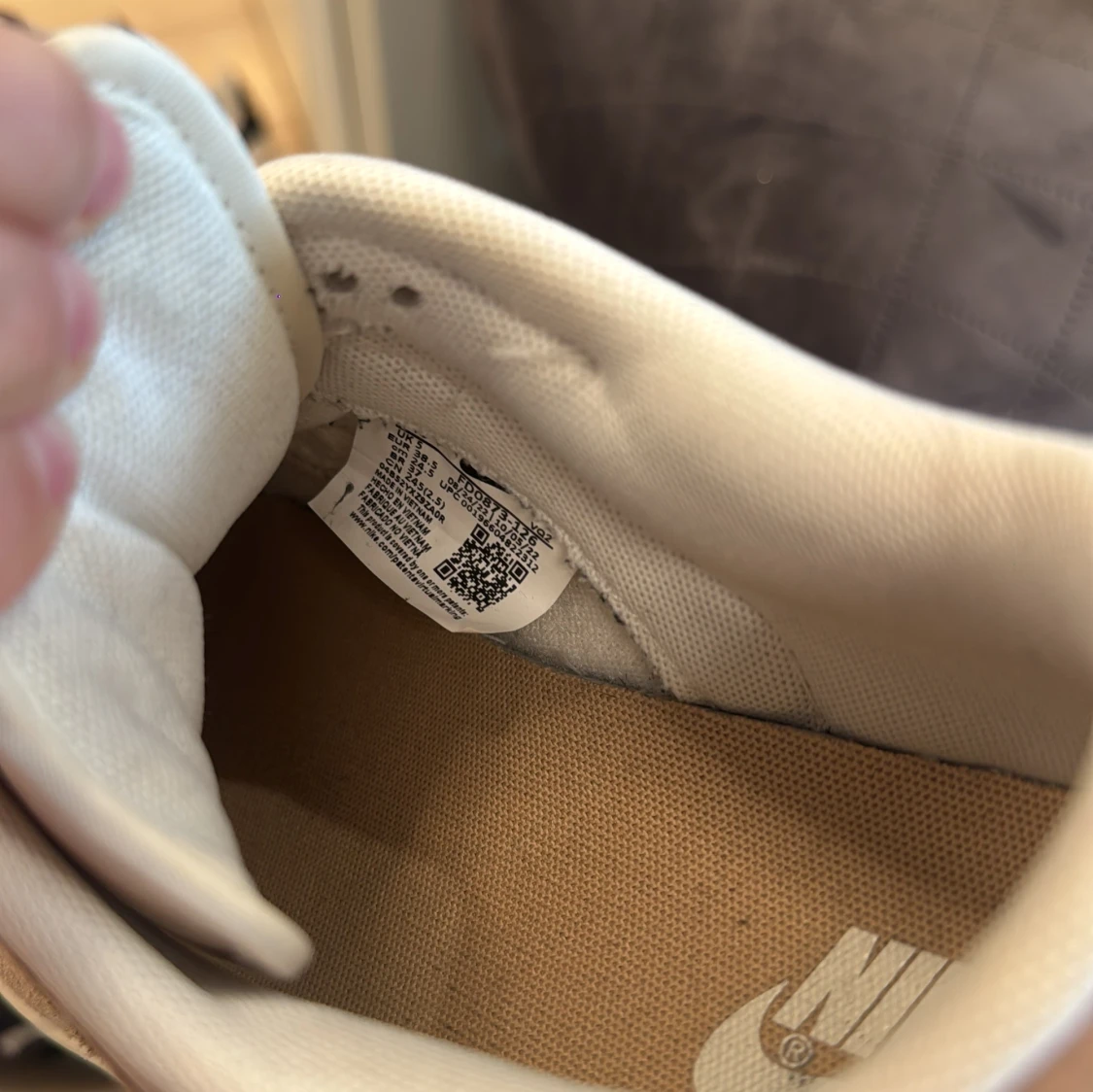 Beige Nike Dunk Low sneakers - 3