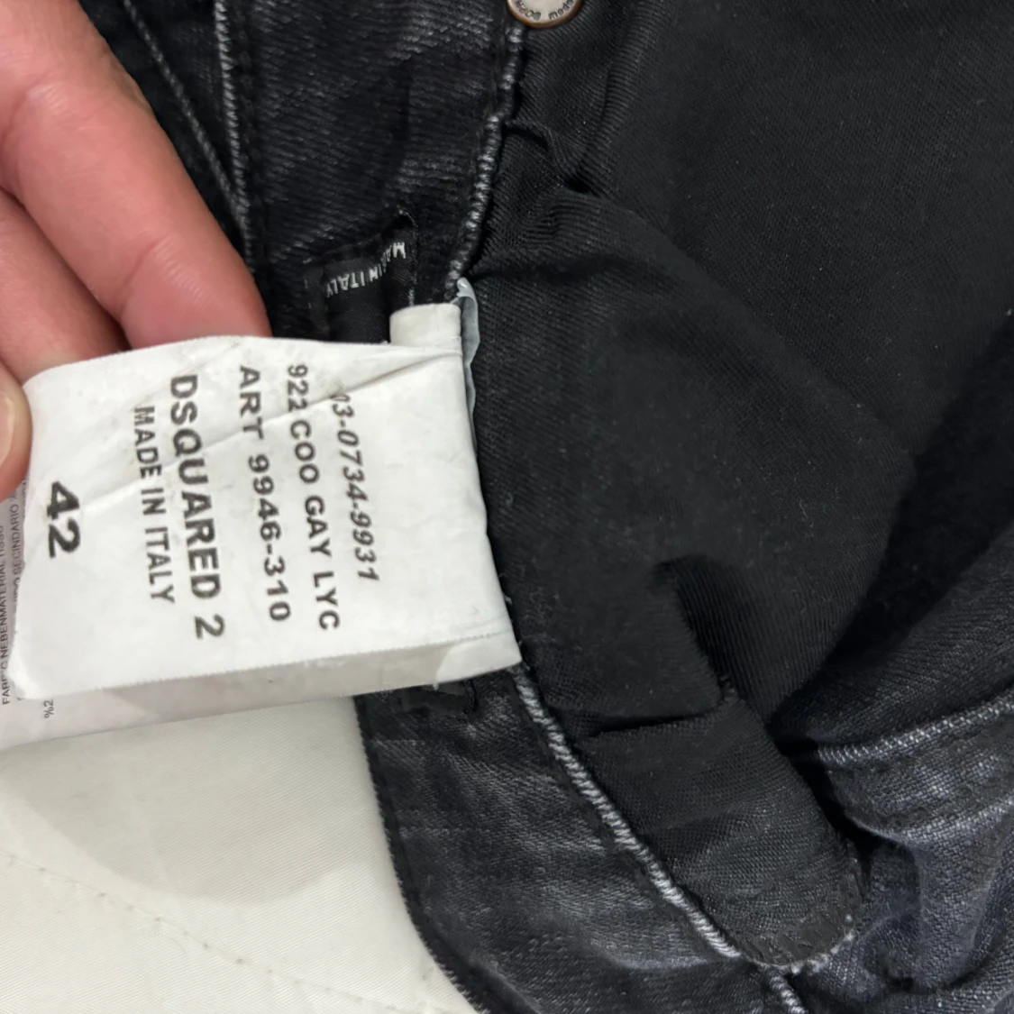 Svarta jeans från Dsquared2, stl 42 - 3