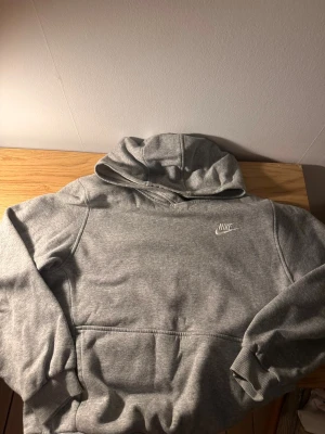 Grå Nike hoodie  - Säljer denna grå Nike hoodien 