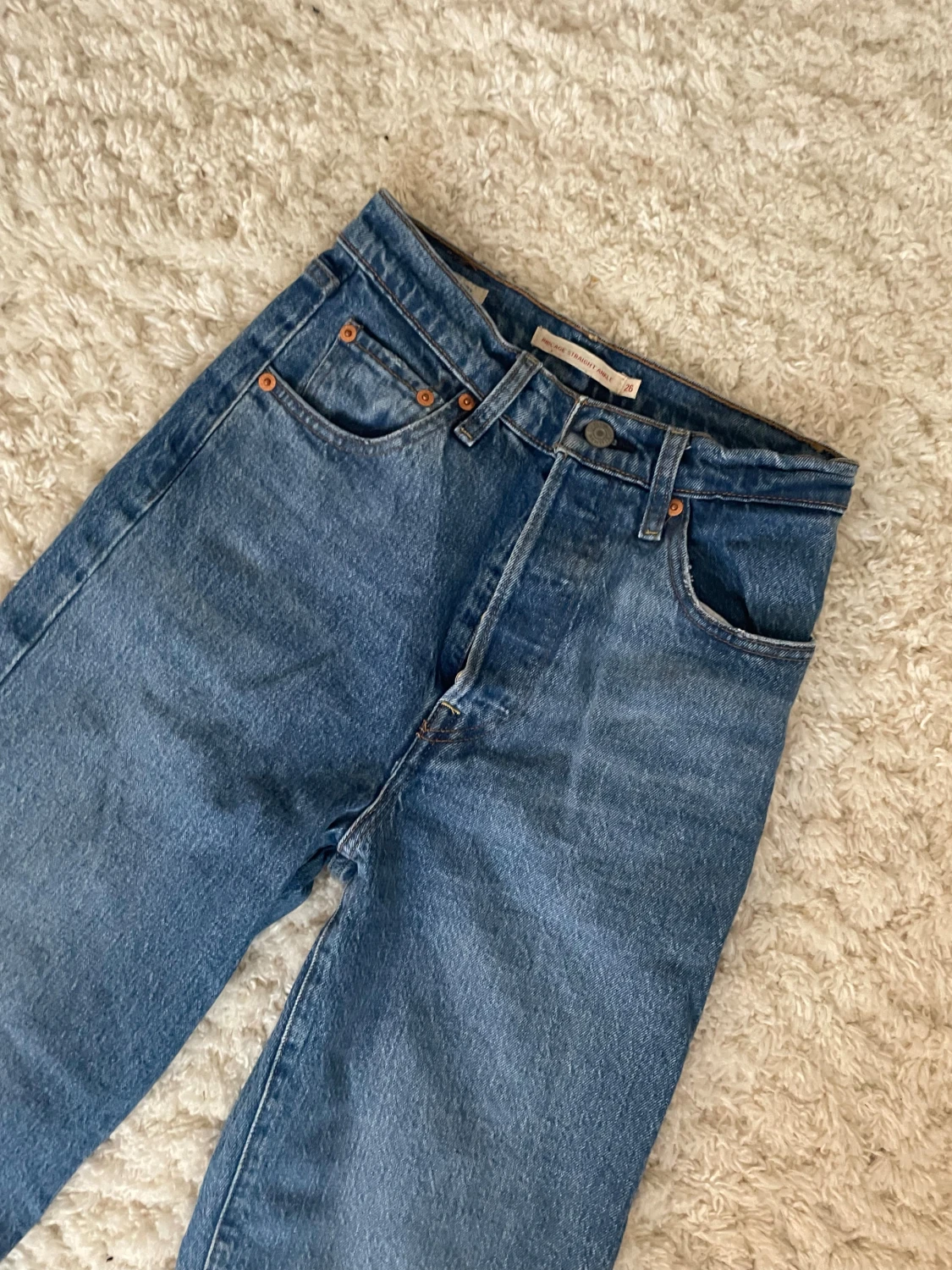 Levi's 501 blå jeans, straight fit