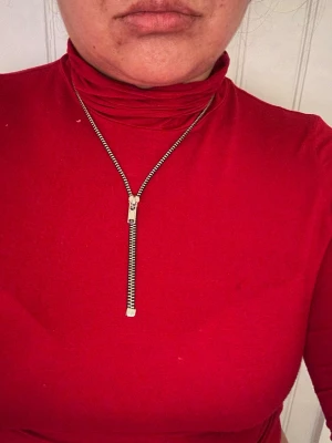 Dragkedja halsband  - Cool dragkedja halsband man kan dra ner och upp och justera som vill ha den 😊