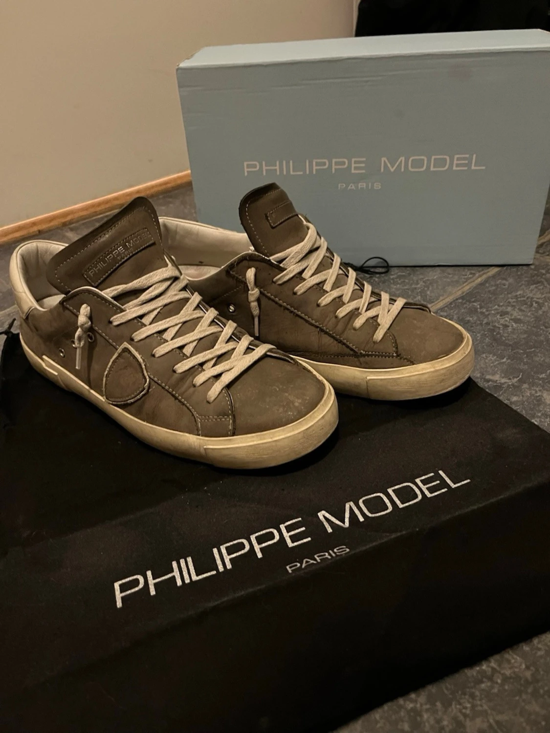 Philippe Model sneakers i skinn