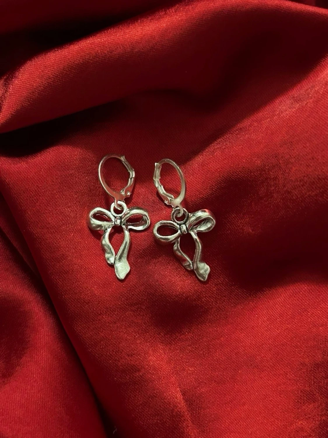 Rosett örhängen silver 