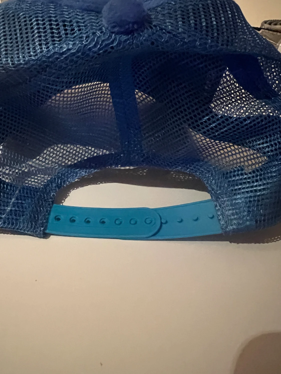 Blå velvet keps  - 2