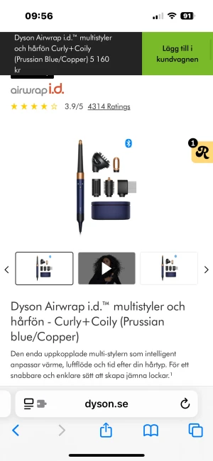 Dyson air wrap  - Skriv för bilder för tillbehör 