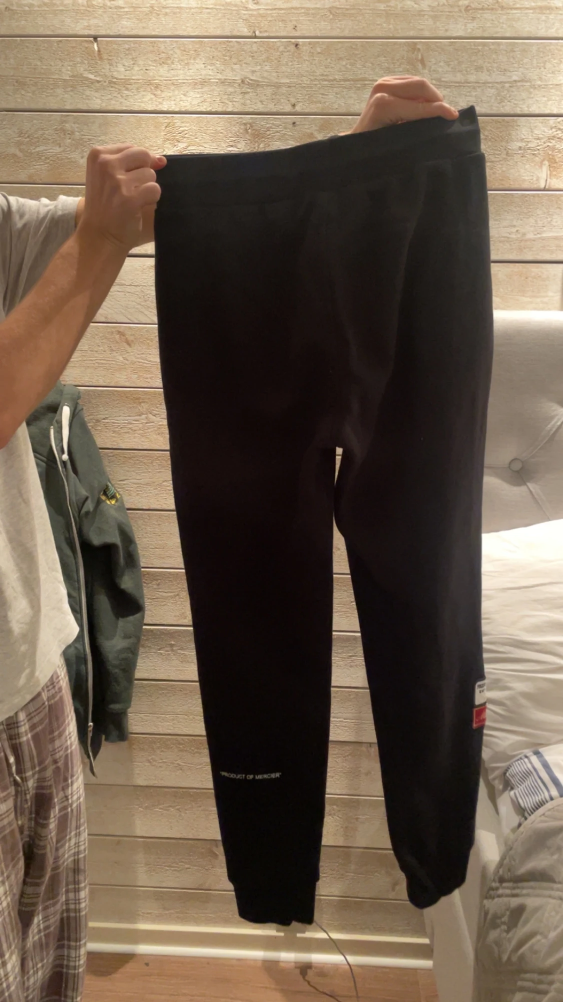 Svarta Mercier mjukisbyxor med patchar - 1