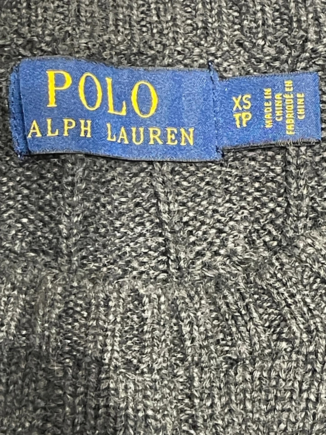Grå kabelstickad tröja Polo Ralph Lauren - 3