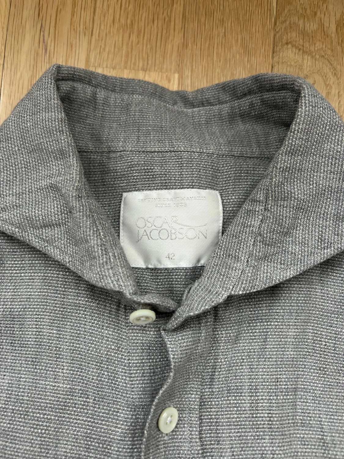 👔 Oscar Jacobson - M/L, Ljusgrå, Fint skick!  - 3