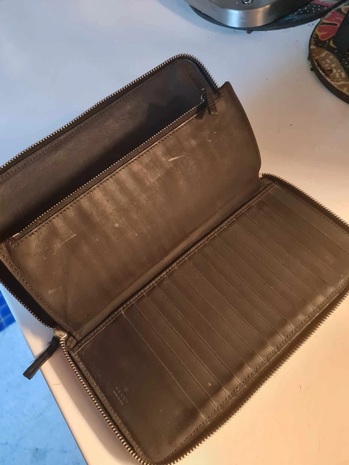 Svart plånbok från Gucci i skinn - 2