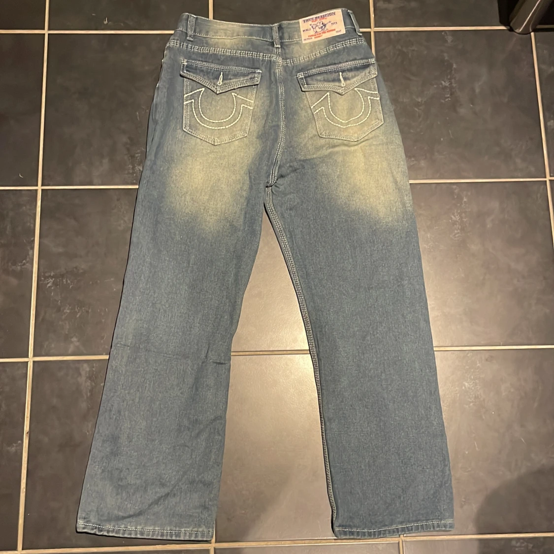 True Religion ljusblå washed jeans - 1