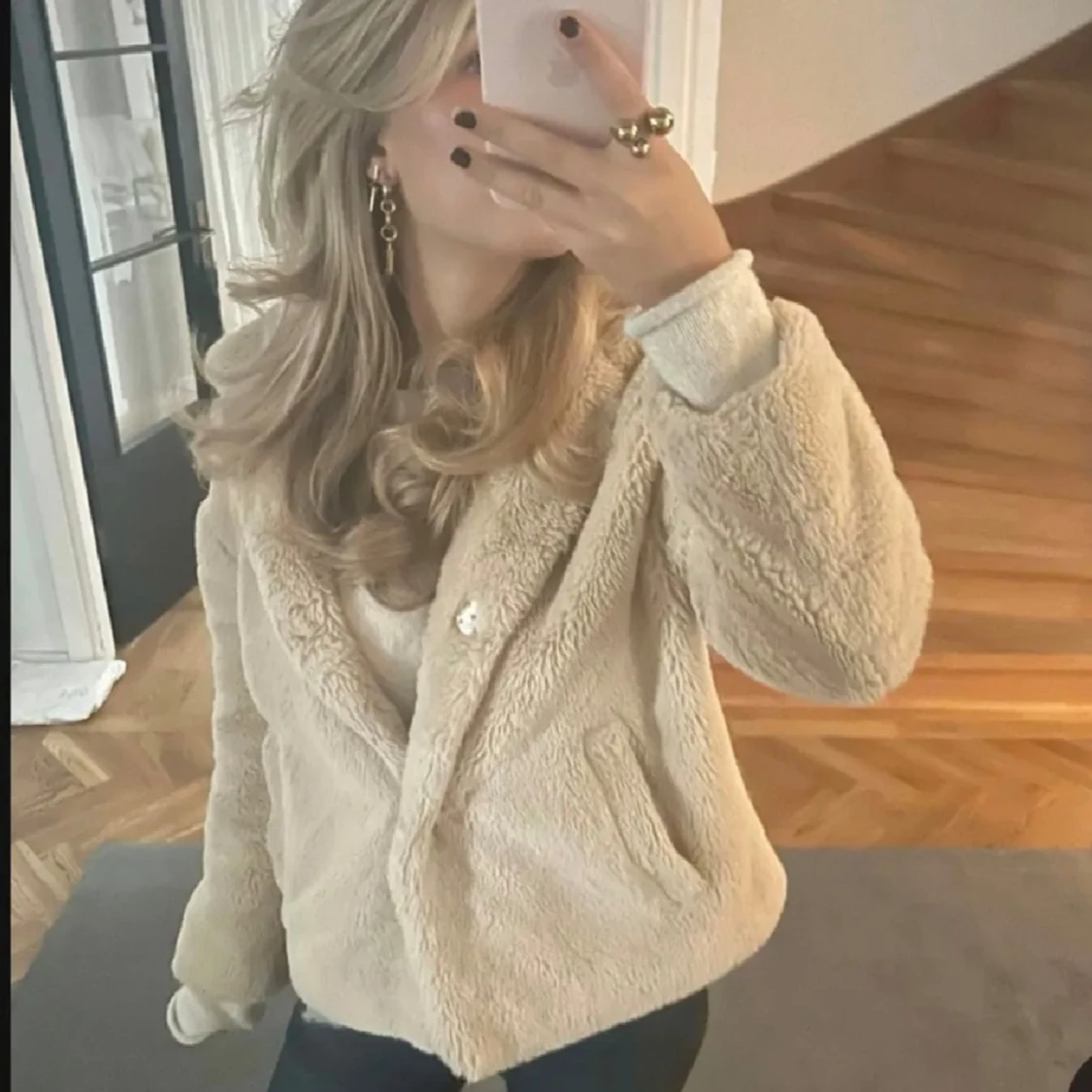 Teddy jacka med huva