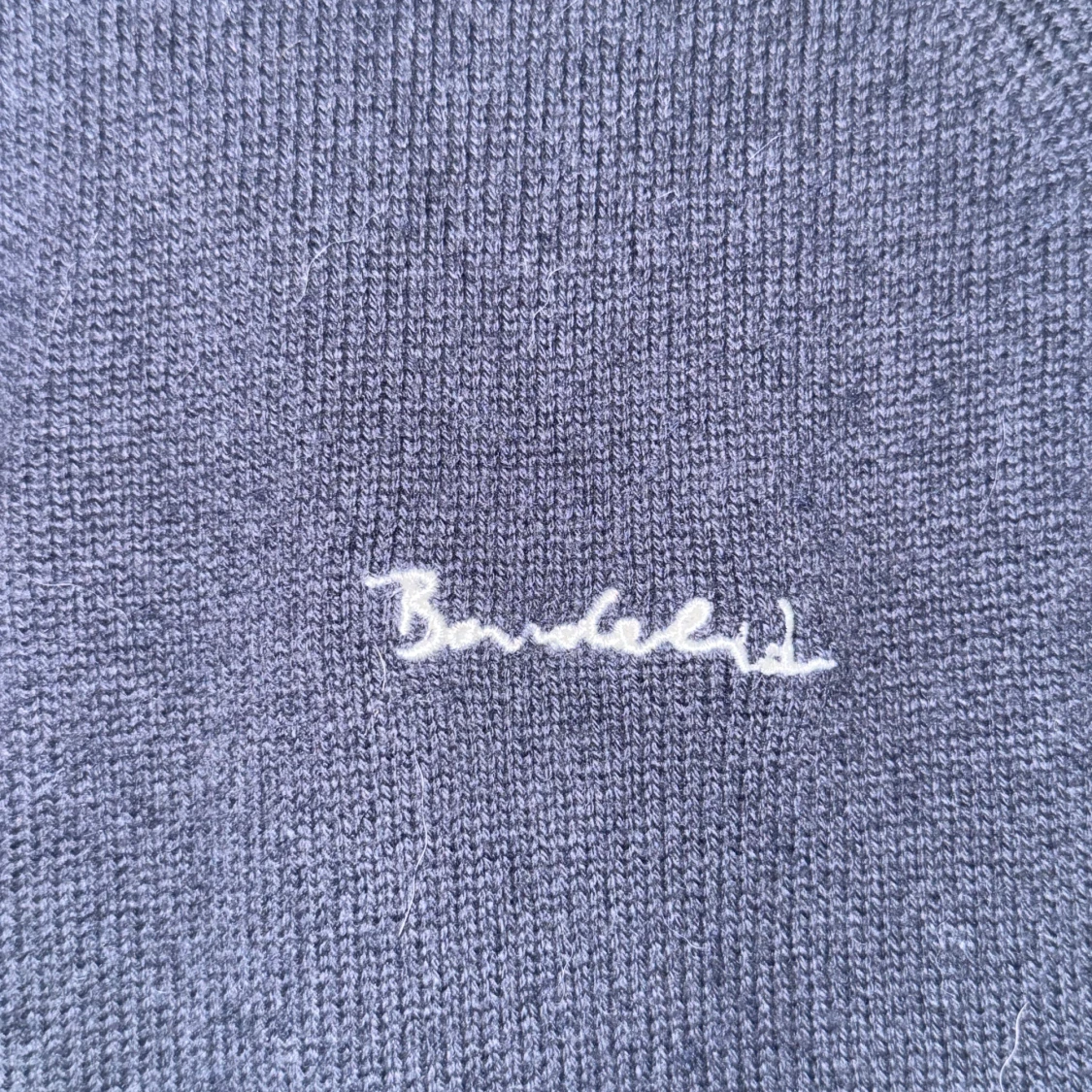Marinblå halfzip bondelid - 1