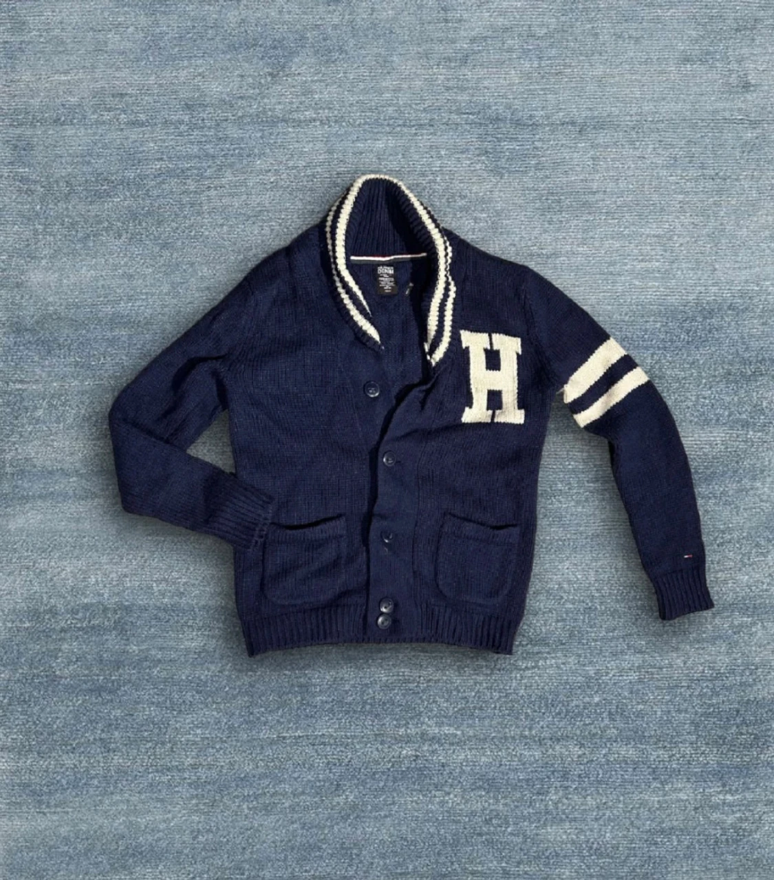 Marinblå kofta från Hilfiger Denim