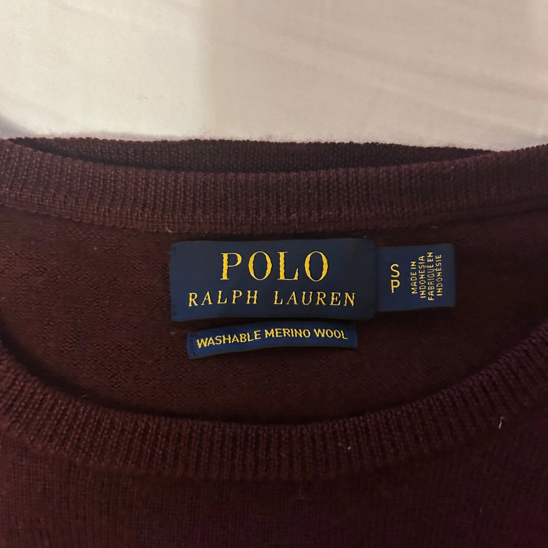 Vinröd merinoullströja från Polo Ralph Lauren - 2