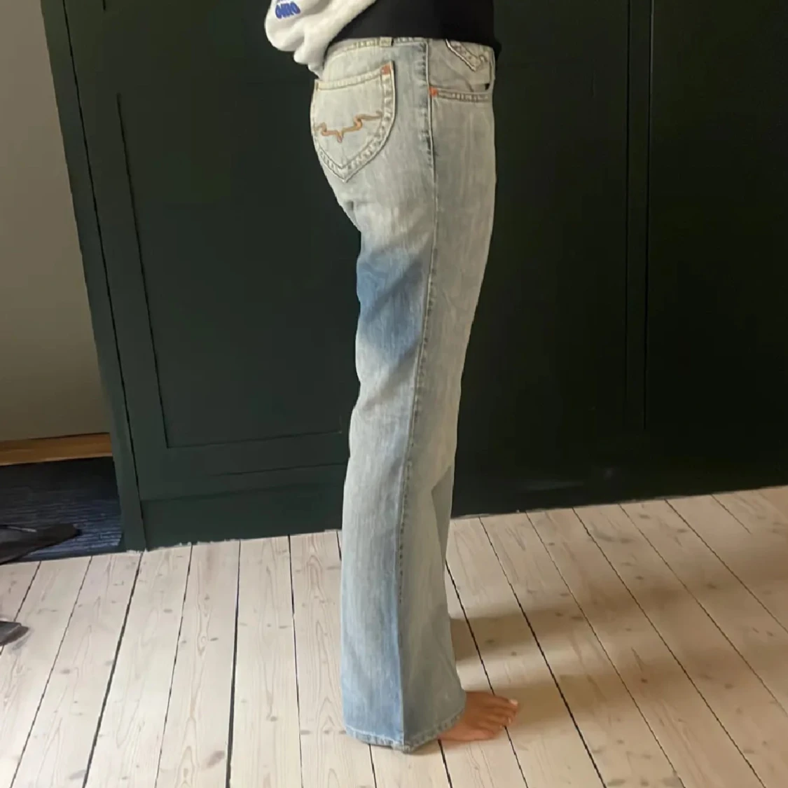 Lågmidjade bootcut jeans - 1
