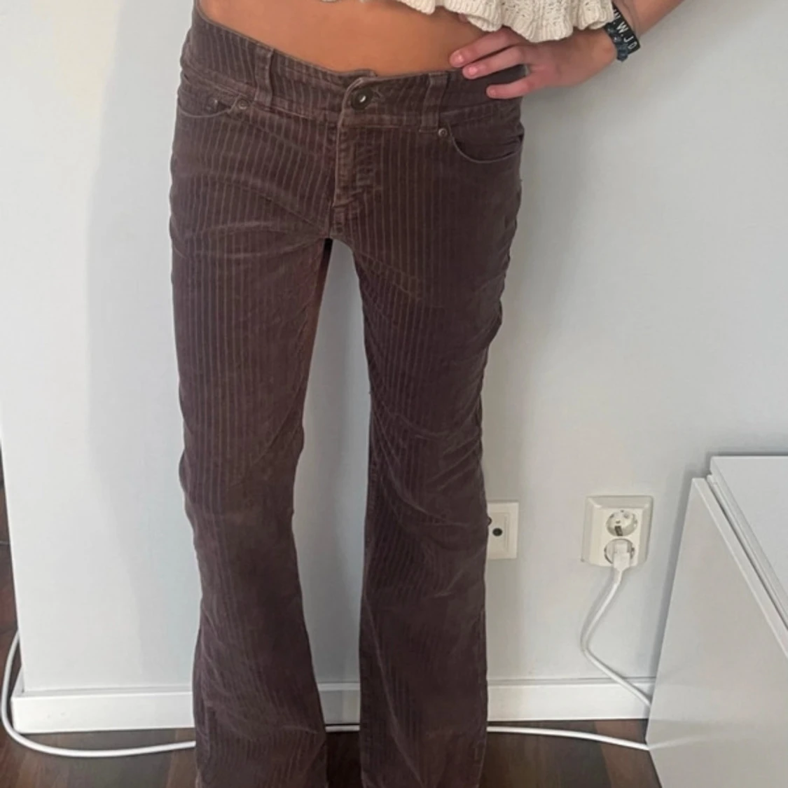 Bruna manchesterbyxor bootcut - 2