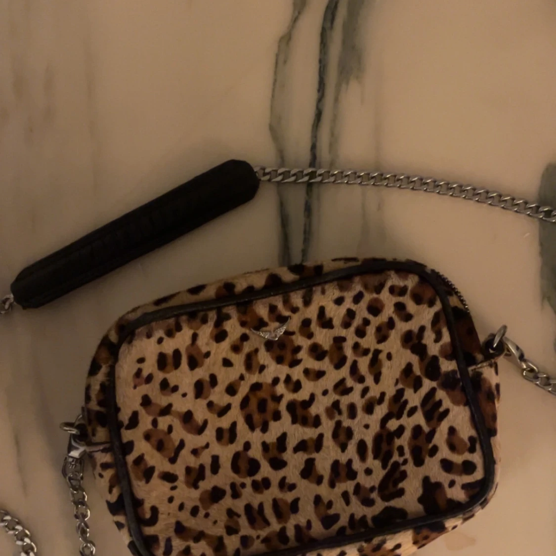 Leopardmönstrad axelväska Zadig & Voltaire