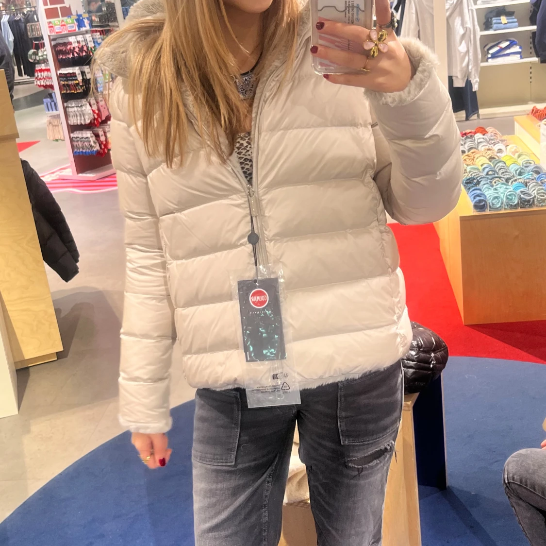 Vit pufferjacka från Colmar