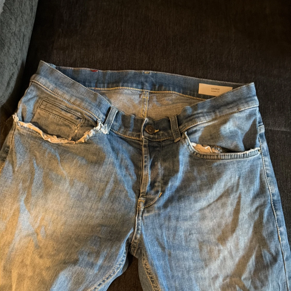 Dondup ljusblå jeans strl 33 - 1