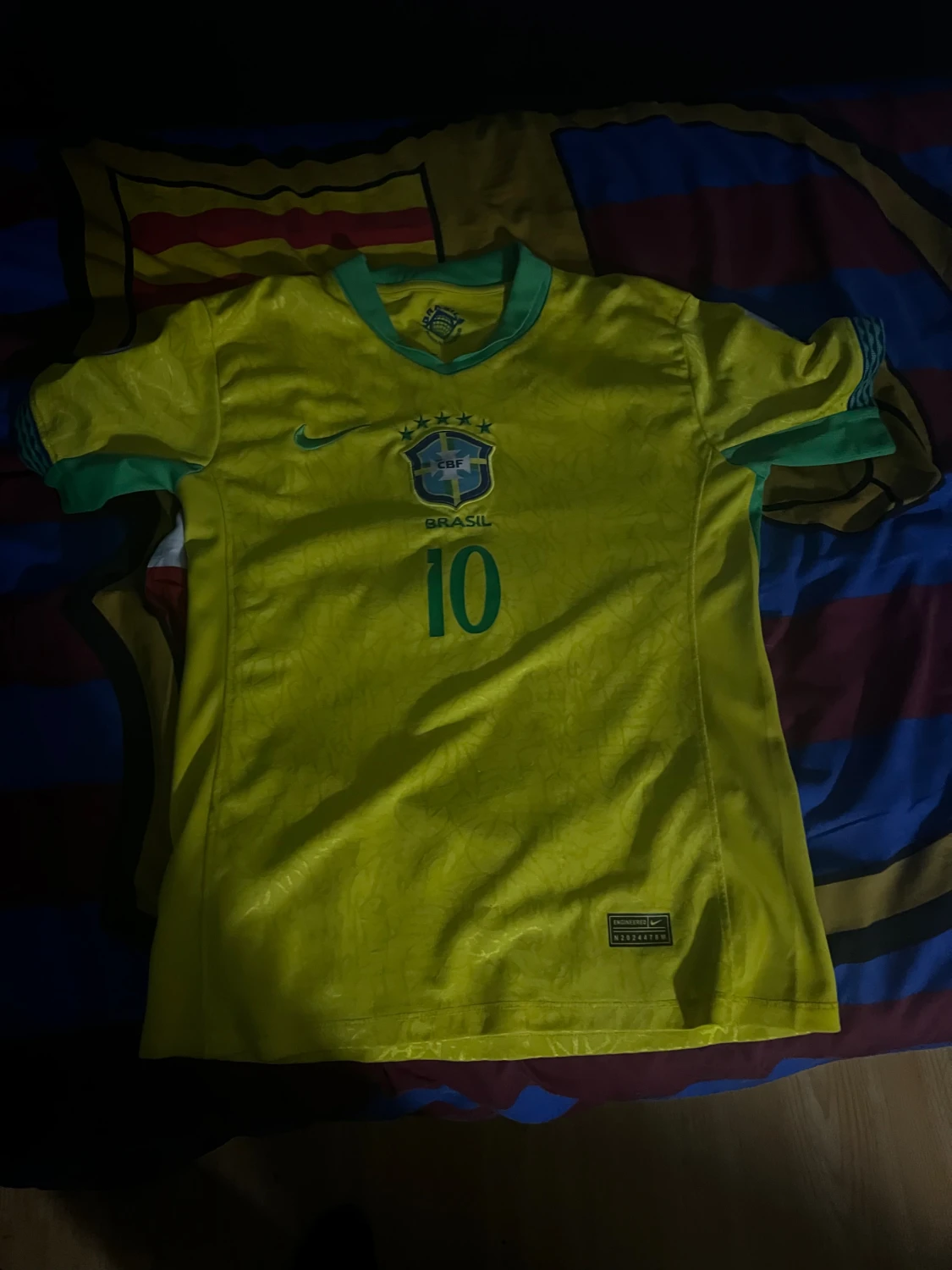 Brasilien Neymar Jr. 10 Nike fotbollströja