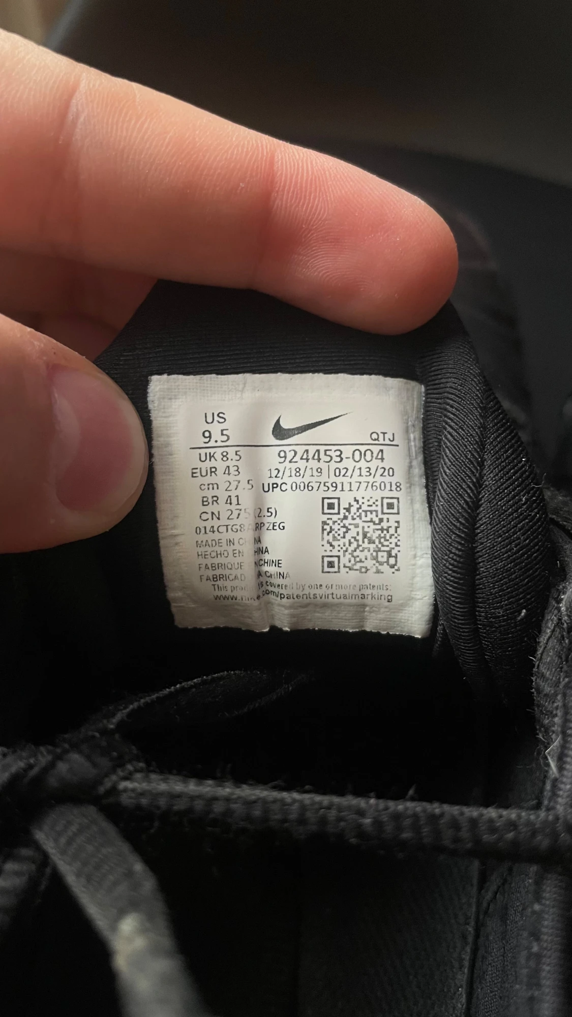 Nike Vapormax Plus svarta sneakers - 5