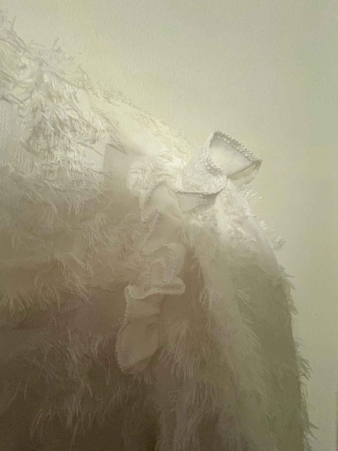 Vit spetsig blus med volang från SHEIN - 2