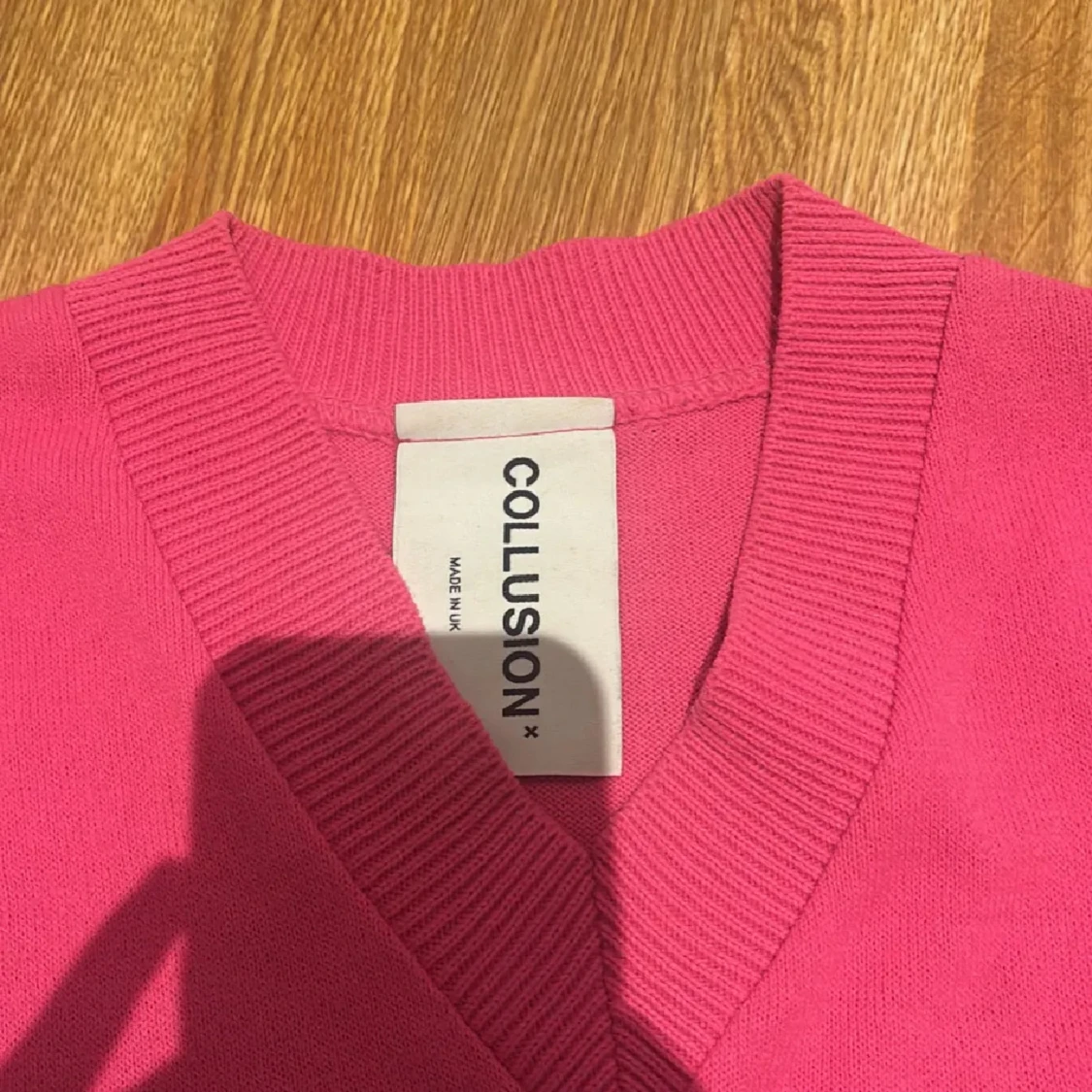 Rosa stickad väst från Collusion - 1