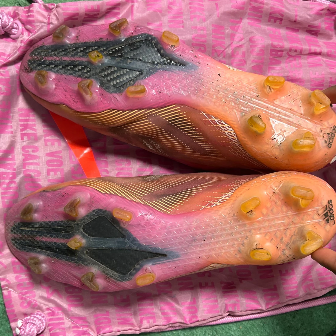 Adidas rosa fotbollsskor utan snörning - 3