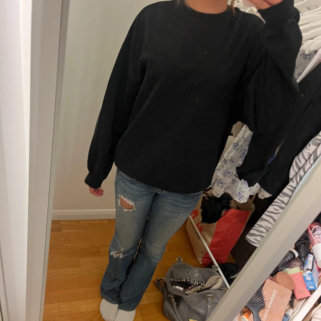 Svart sweatshirt - 91