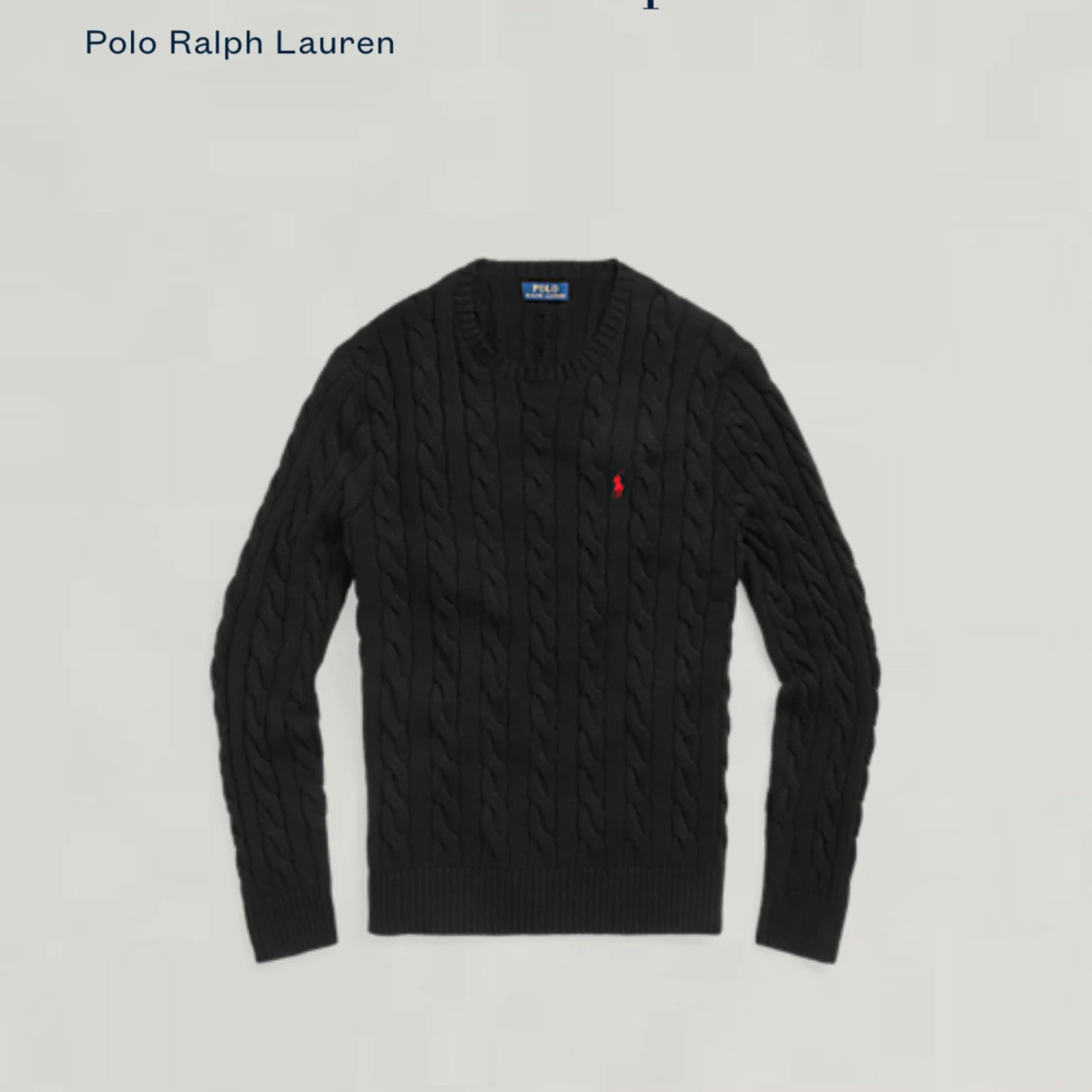 Cable knitted polo tröja  - 93