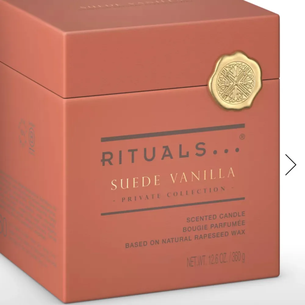 Helt nytt doftljus från rituals private collection suede Vanilla. . Övrigt.