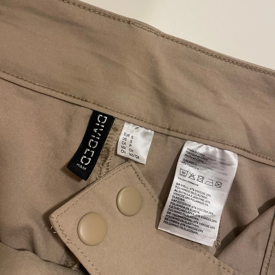 Beiga kostymbyxor - 92