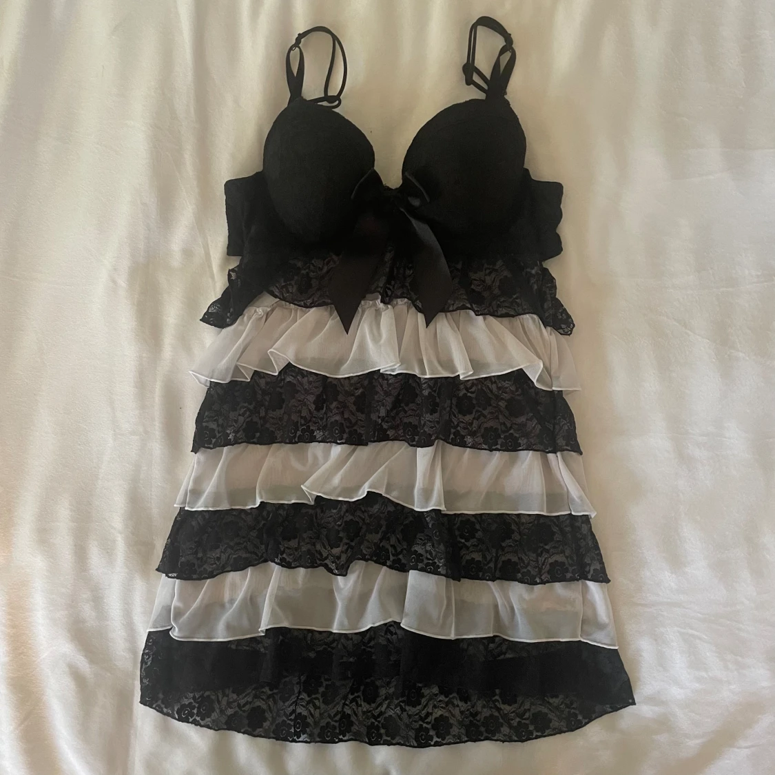 Ruffled babydoll top