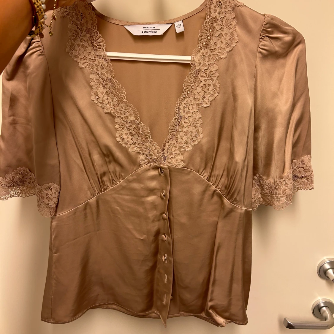 Silkestopp med spets - 91