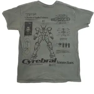 Blå T shirt från urban outfitters  Lätt använd Tryck på ryggen och framsidan Medium storlek 100% bomull 