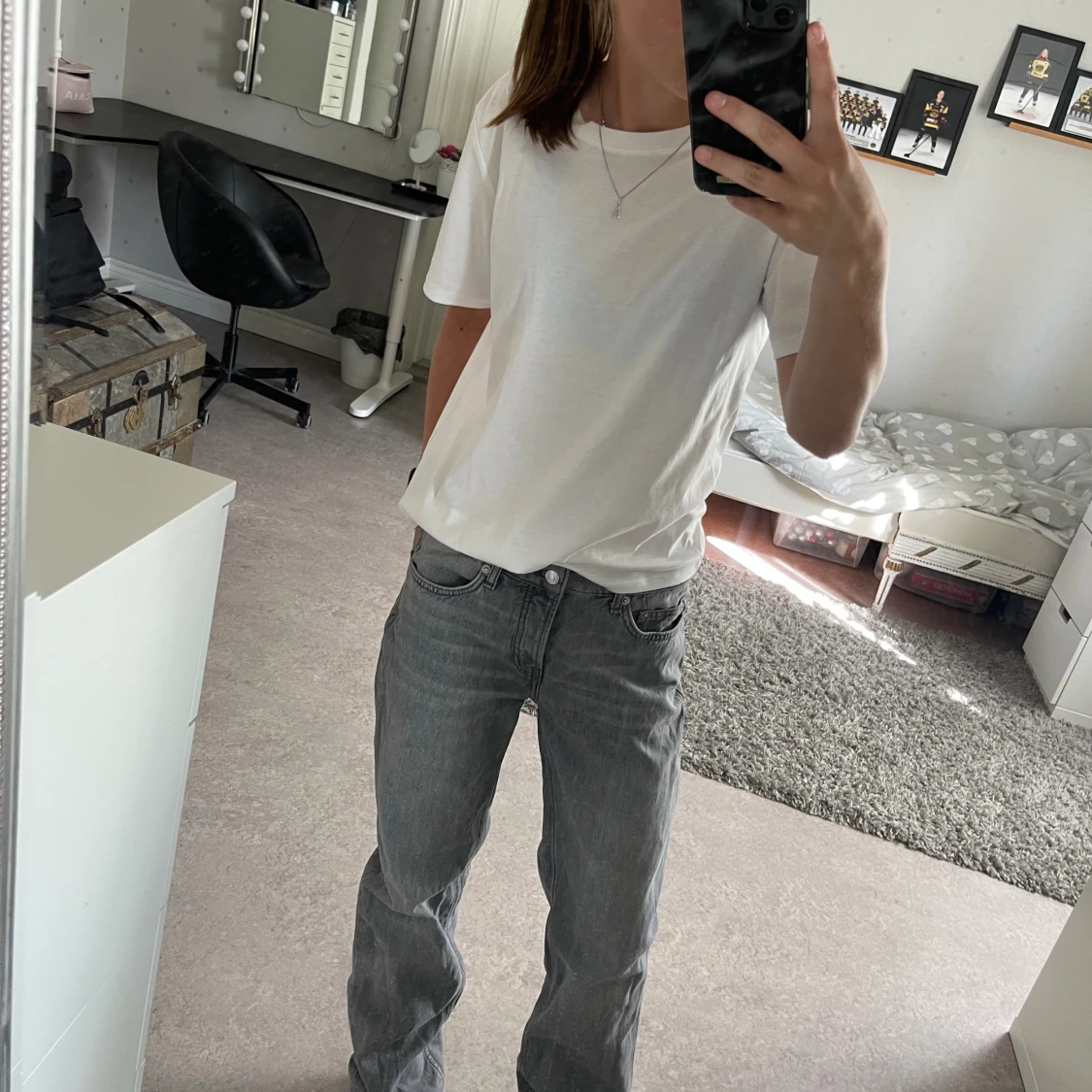 jeans med låg midja