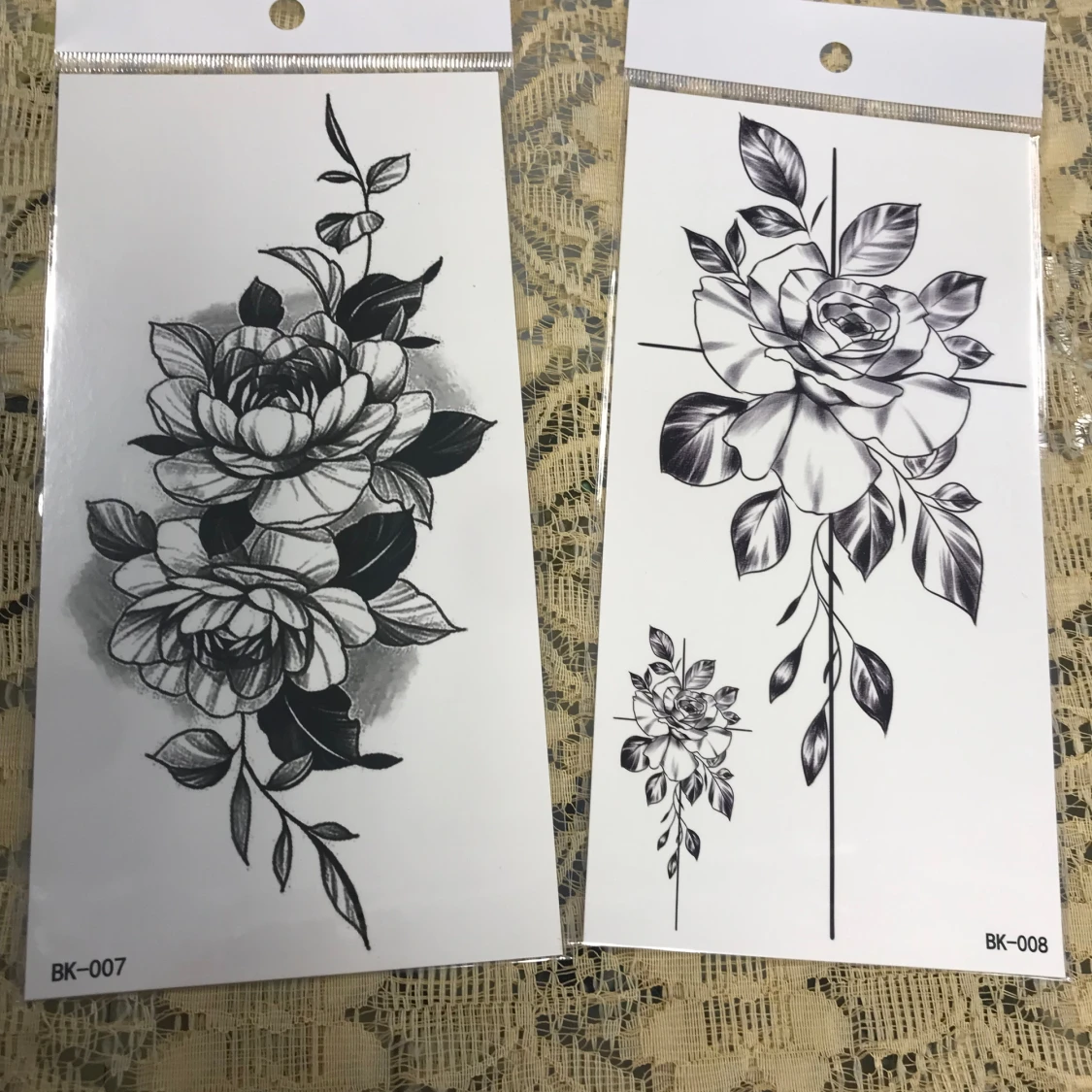 Blommor Tatuering 