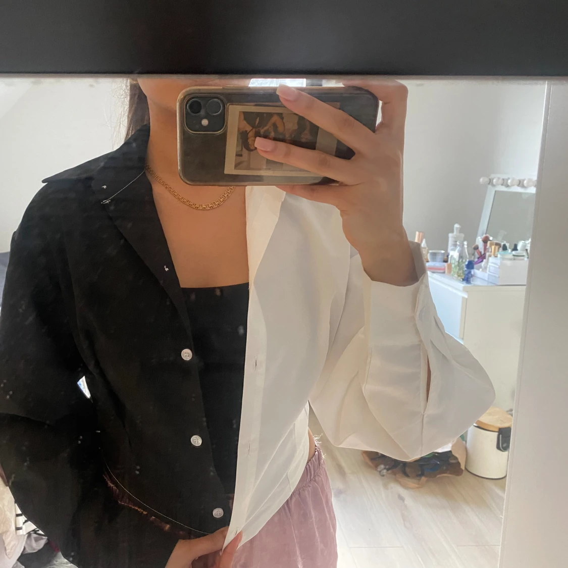 Skjorta Svart och Vit - 90