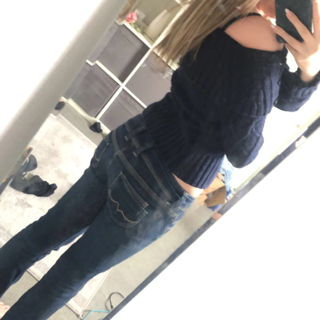 Off shoulder tröja  - 90