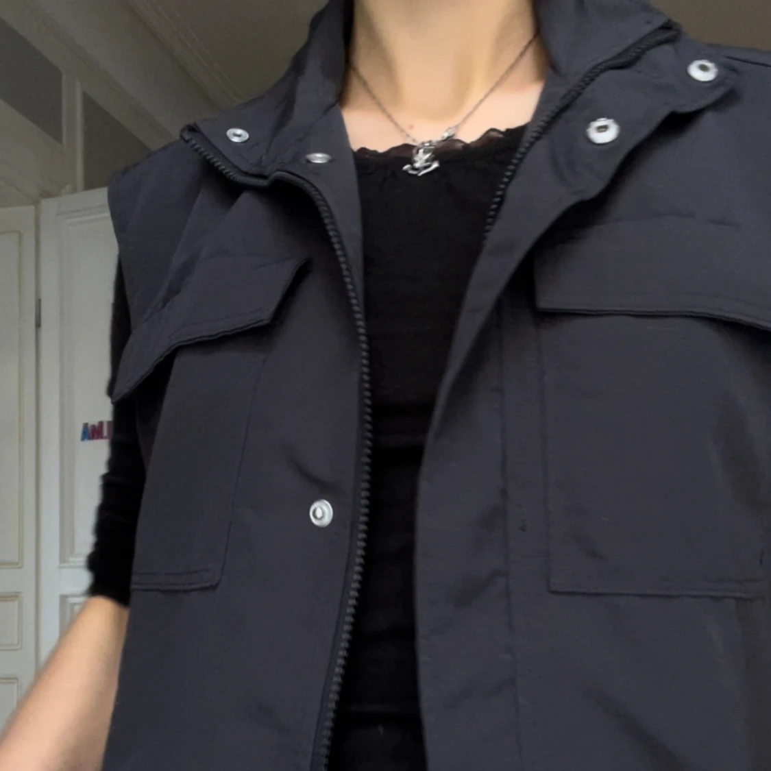 cool mörk grå väst - 91