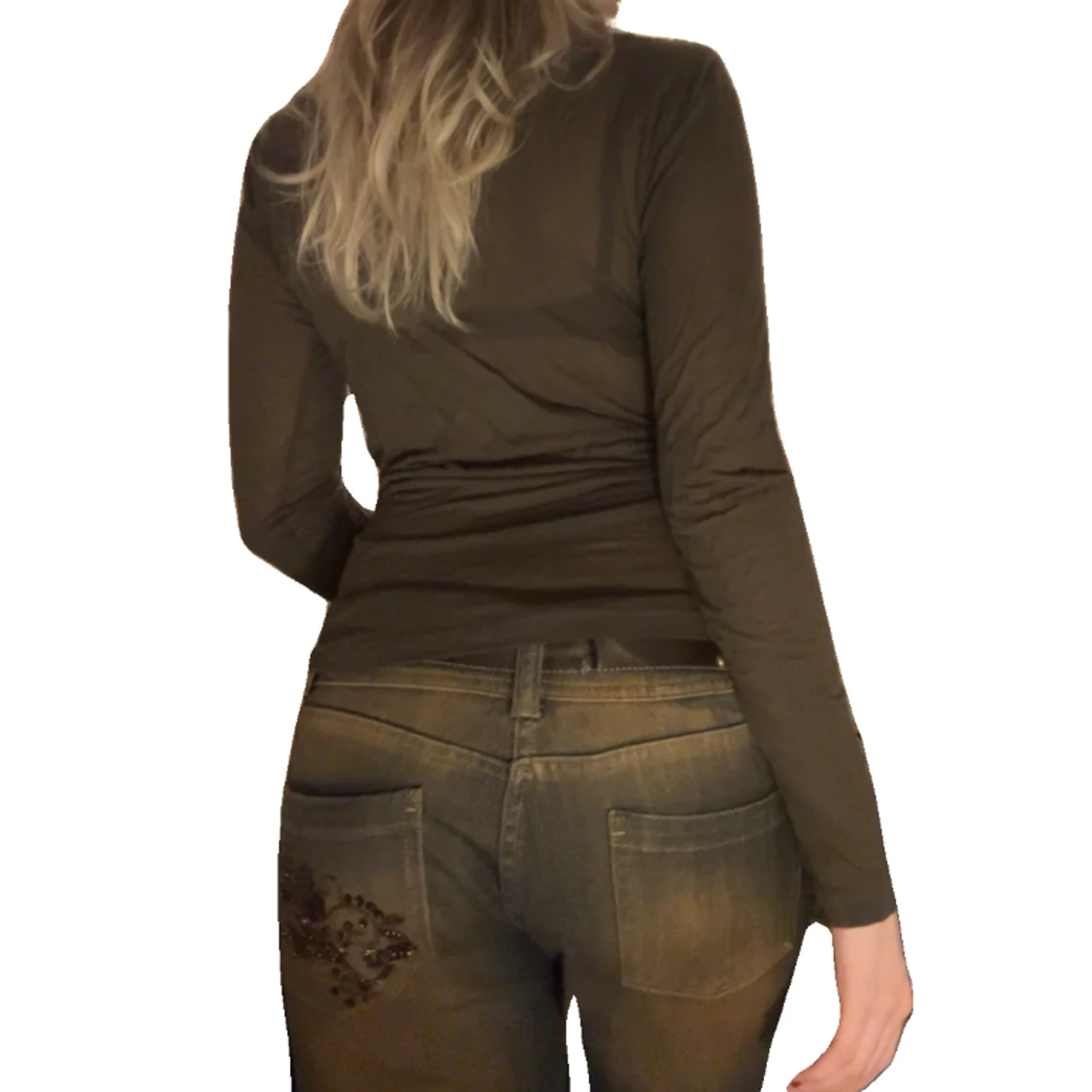 Grön mesh topp - 91