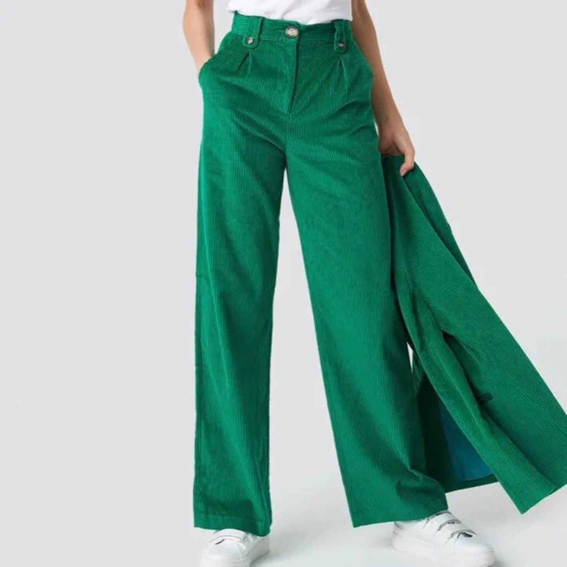 Gröna manschesterbyxor