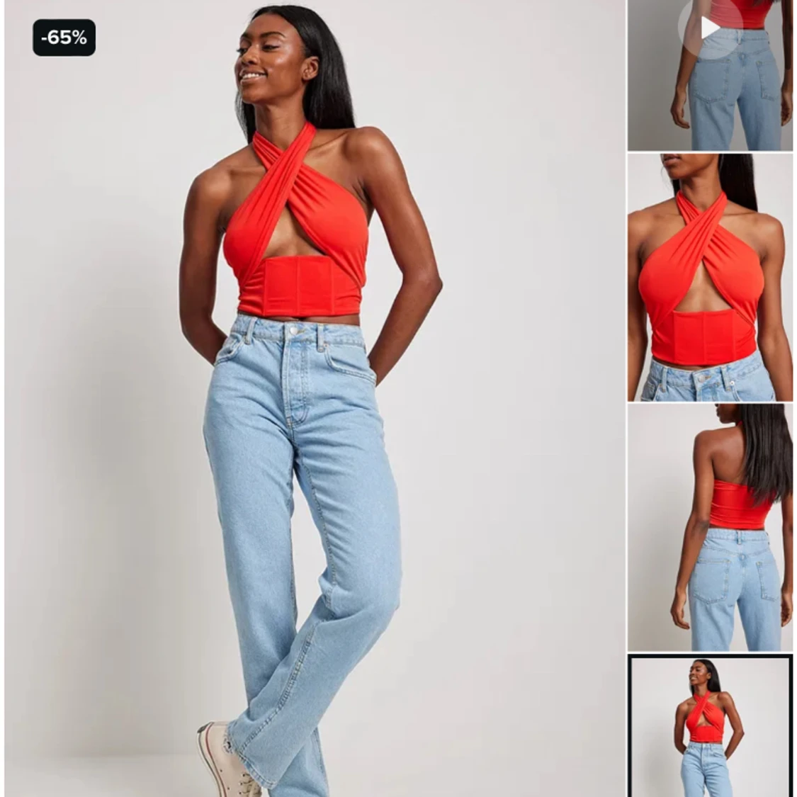 Röd korsett topp❤️ - 90