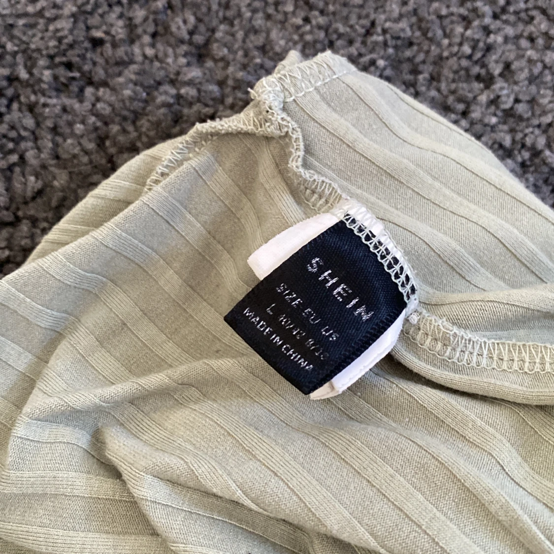 Ljusgrön långärmad omlotttröja  - 91