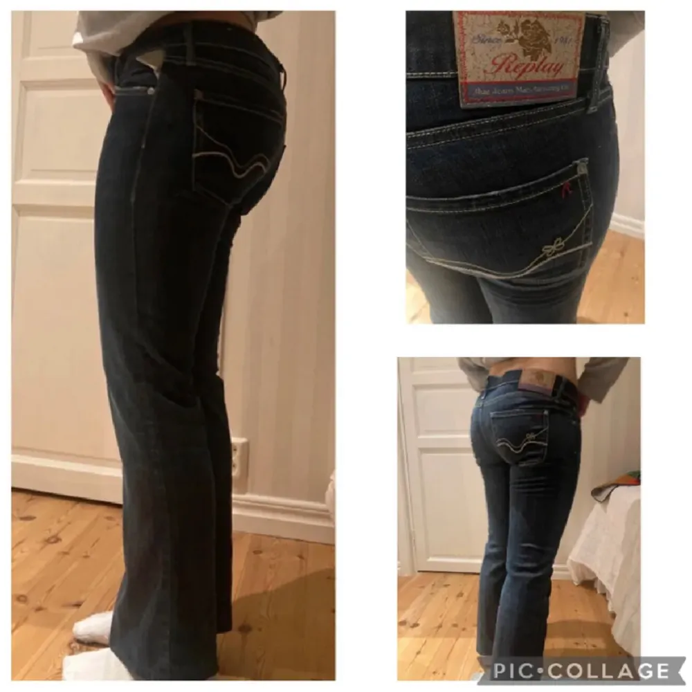 Replay jeans bootcut. W30 L32. Innerbenmåttet: 70cm. Bara att fråga om du undrar något💗(inte mina bilder utan bilderna från tjejen jag köpte av). Jeans & Byxor.