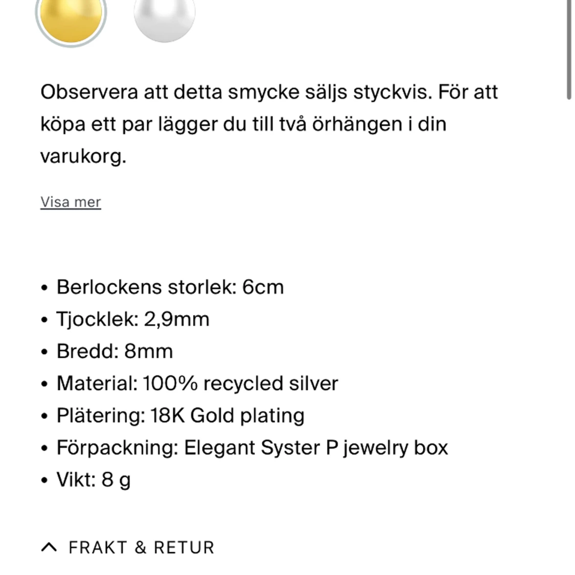 Hängande örhängen ❤️ - 91